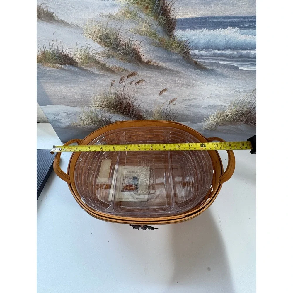 Longaberger 2001 Autumn Reflections Large Daily Blessings Basket with Protector